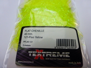 Palmer Flat Chenille 40 mm - 121 Fluo Yellow